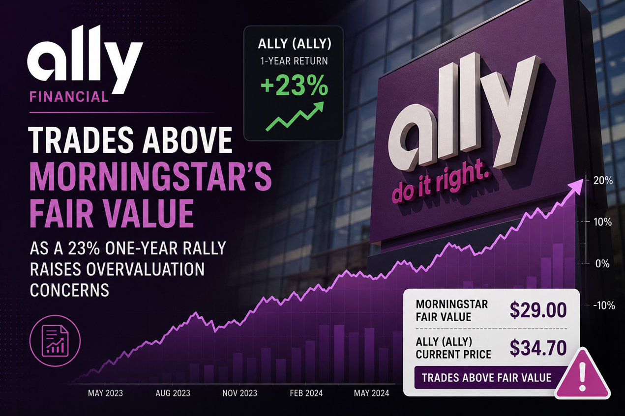 Ally Financial Trades Above Morningstar's Fair Value as a 23% One-Year Rally Raises Overvaluation Concerns